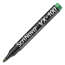 Маркер перманентный 2мм зеленый круглый VX-100 Scrinova, 710004