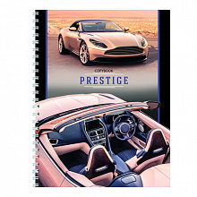 Тетрадь спираль  48л клетка Престижные авто Проф-Пресс, 48-1767