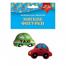 Фигурки мягкие Машинки 2шт КТС-ПРО, С3302-07