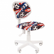 Кресло детское Chairman Kids 106 White тканевое покрытие с рисунком Футбол 7033116