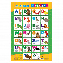 Плакат Английский алфавит 45х64см ГЕОДОМ, 4607177454078